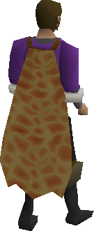 Animated in-game view of a player wearing the Fire Cape