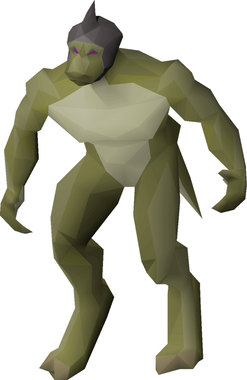 The Lizardman Shaman game model, with its purple eyes and spiked headpiece