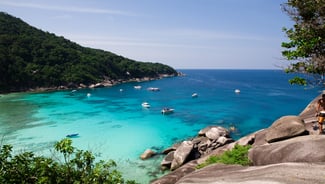 Freedom beach point of interest in Thailand