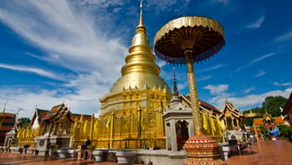 Lamphun city in Thailand