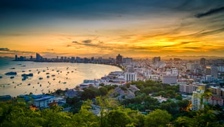 Pattaya city in Thailand