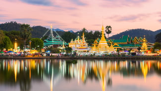 Mae Hong Son city in Thailand
