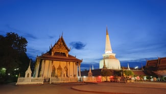 Nakhon Si Thammarat city in Thailand