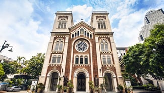 Assumption Cathedral Bangkok point of interest in Thailand
