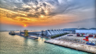 Laem Chabang city in Thailand