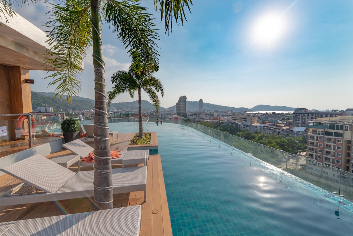 Rooftop Skyline Pool — The Marina Phuket Hotel