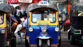 Taxis and Tuk Tuks in Phuket travel in Thailand
