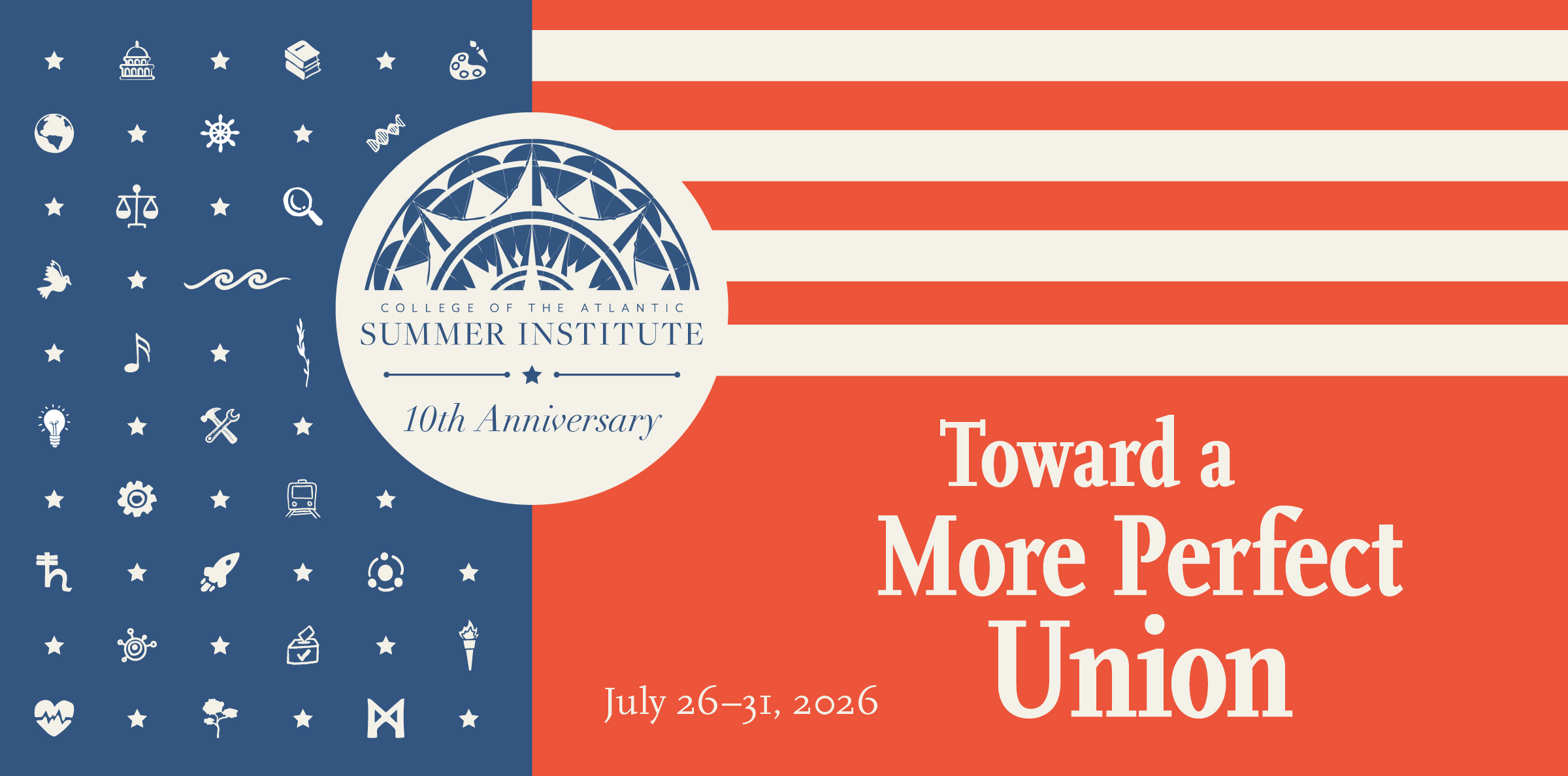 logo of the 2026 summer institute with some text elements
