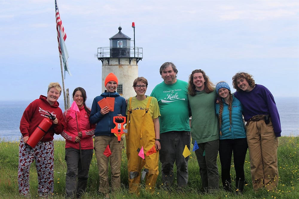 College of the Atlantic students and COA W.H. Drury Professor of Ecology/Natural History Dr. John...