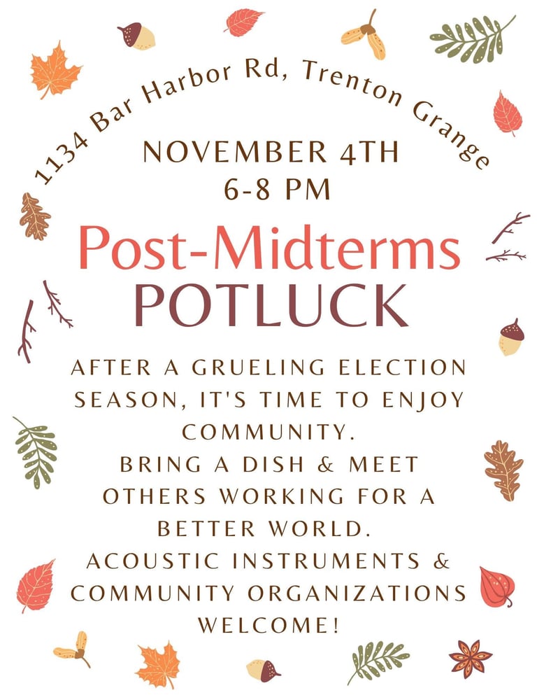 Post-midterms potluck