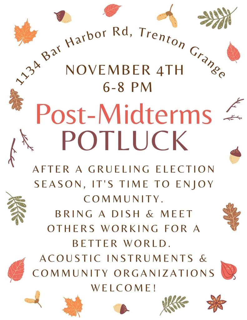 Post-midterms potluck