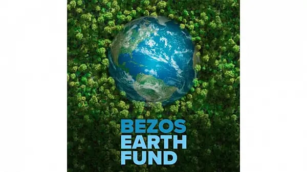 Earth surrounded by green foliage.