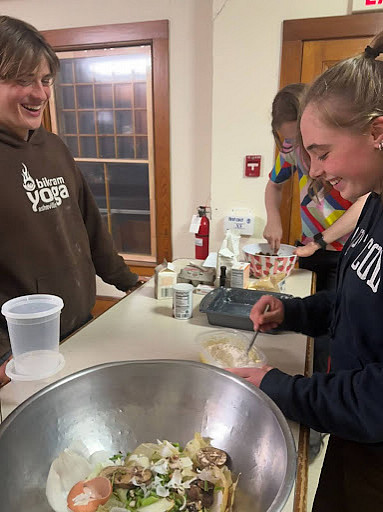 Creating community around food is a passion for Bliss Matthews ’27, whose Beet the System project focused on food insecurity.