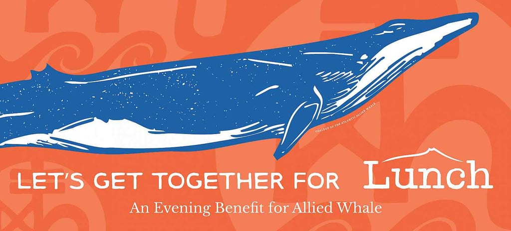 Whale illustration for fundraising event