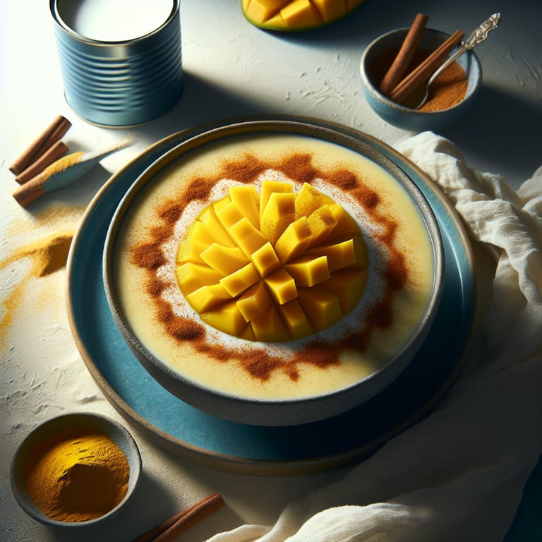 Turmeric Coconut Rice Pudding