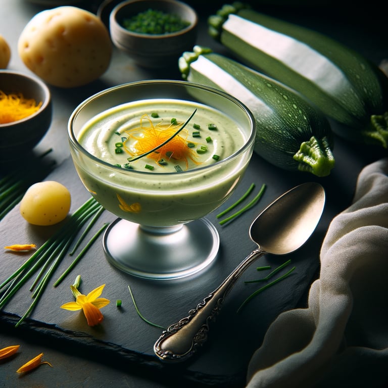 Zucchini and Saffron Vichyssoise