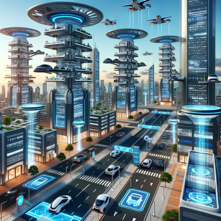 How would cities adapt to accommodate flying cars?