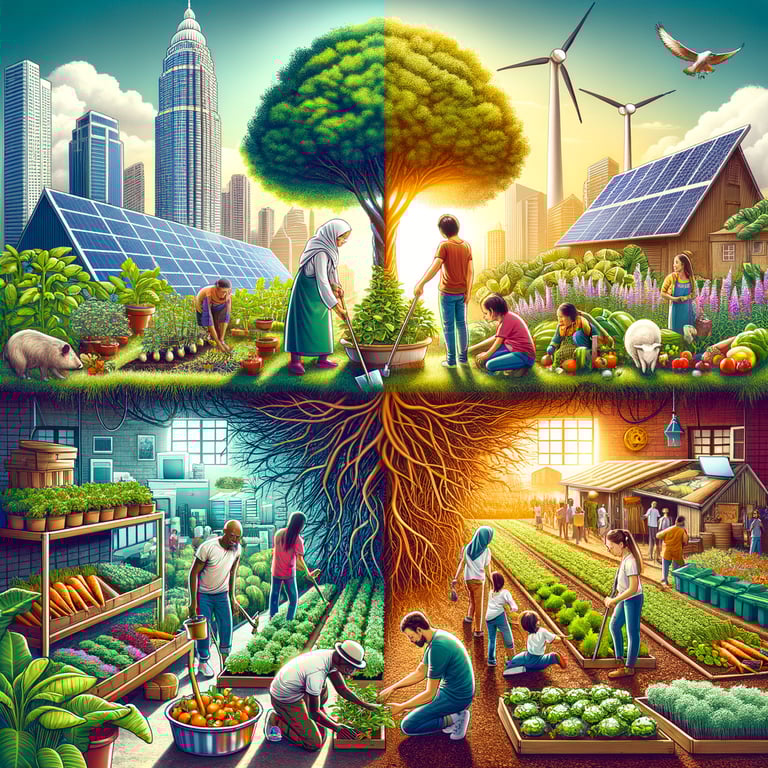 How could sustainable farming become accessible to every community?