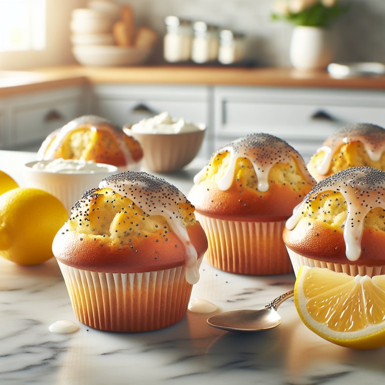 Lemon Ricotta Poppy Seed Muffins
