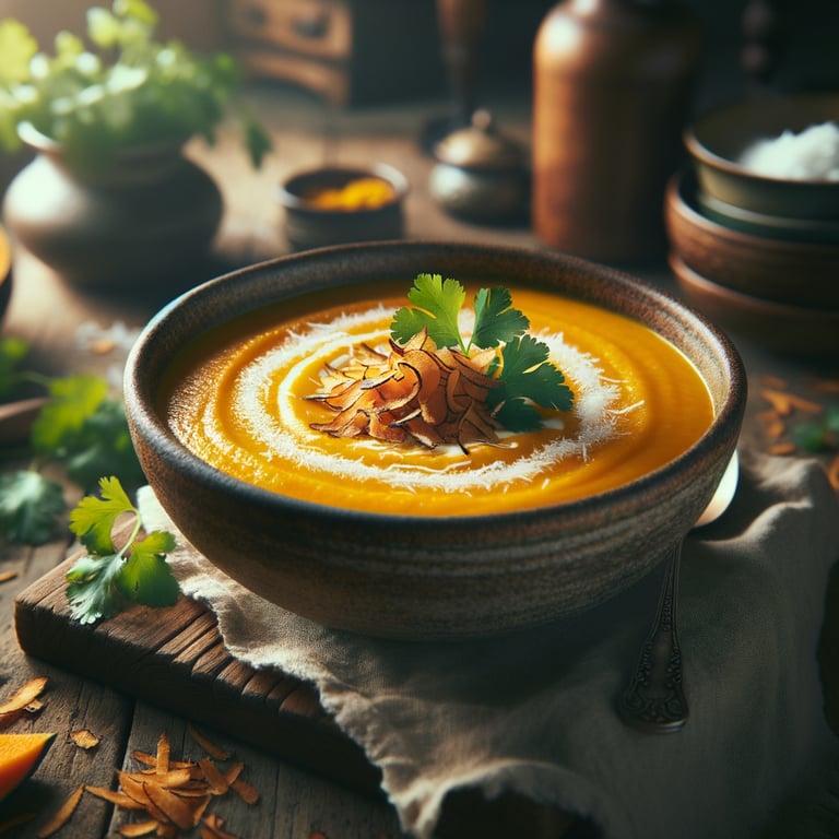 Coconut Curry Butternut Squash Soup