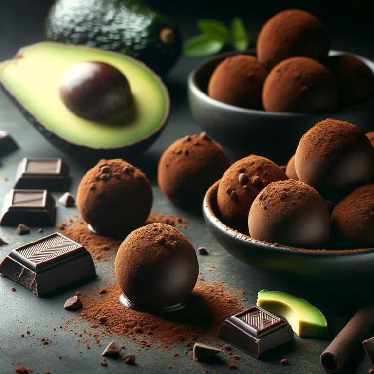 Dark Chocolate Avocado Truffles