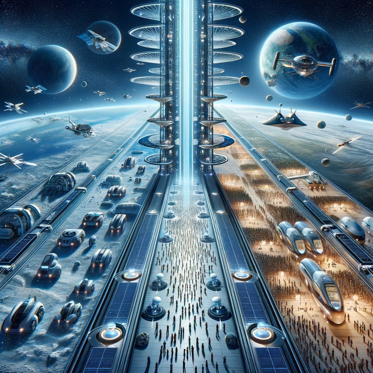When will a space elevator become feasible for transportation?