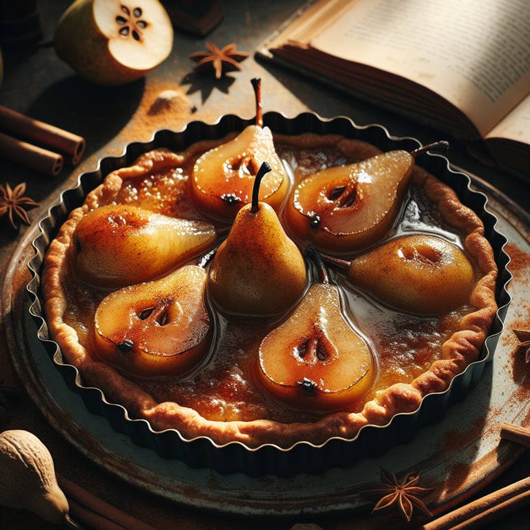 Spiced Pear Tarte Tatin