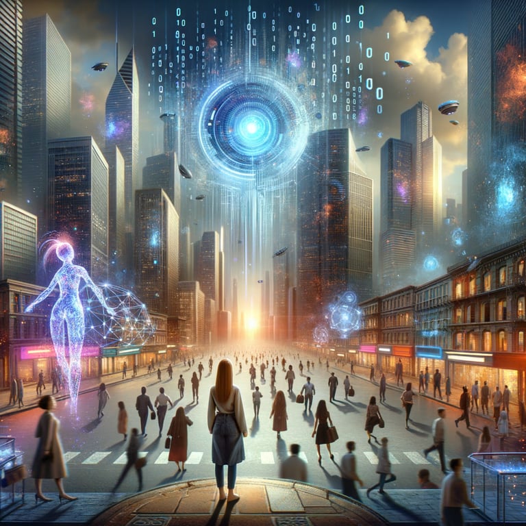 How would humanity adapt to a world where artificial intelligence makes all decisions?
