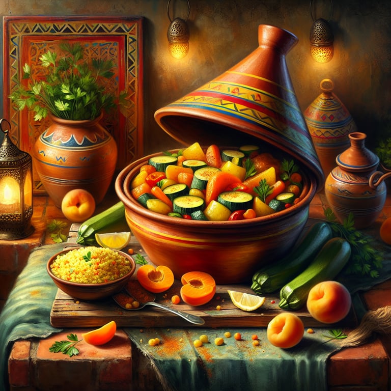 Vegetable Tagine with Apricot Couscous