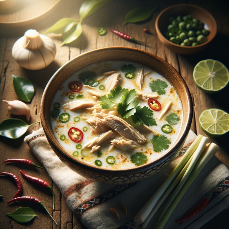 Thai Coconut Chicken Soup (Tom Kha Gai)