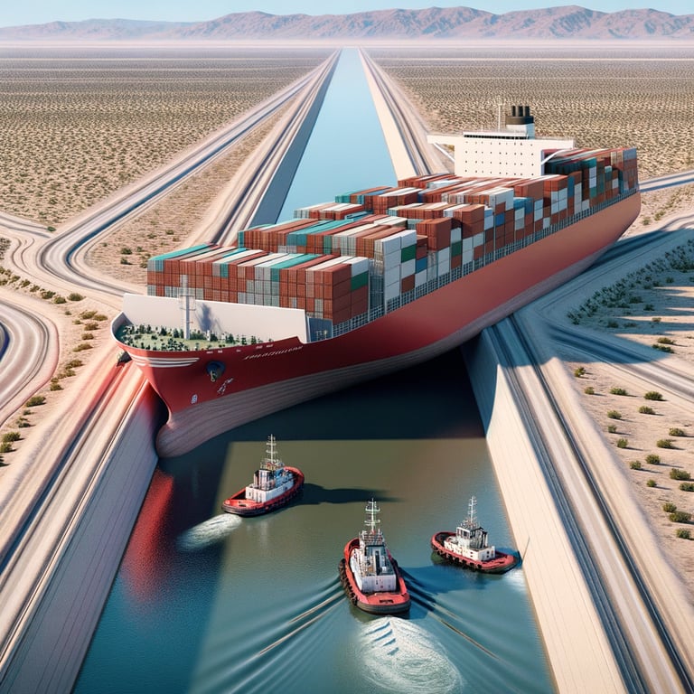 Ever Given Blocks Suez Canal