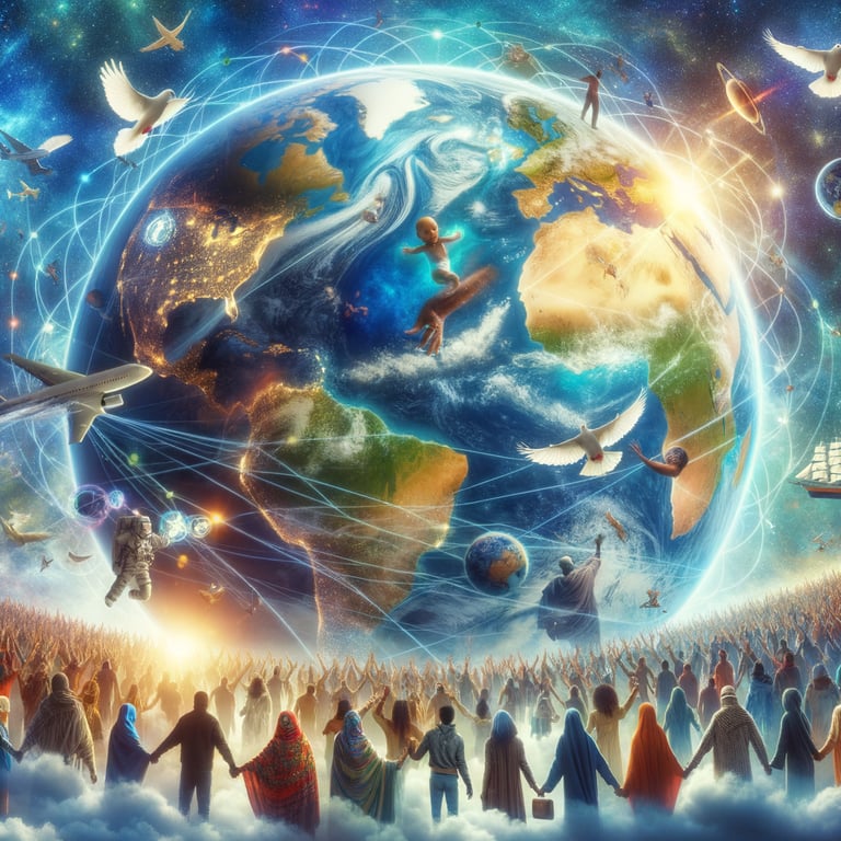 How would international relations be affected if borders became invisible?