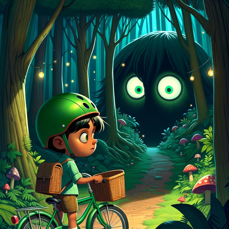 The Little Green Riding Helmet