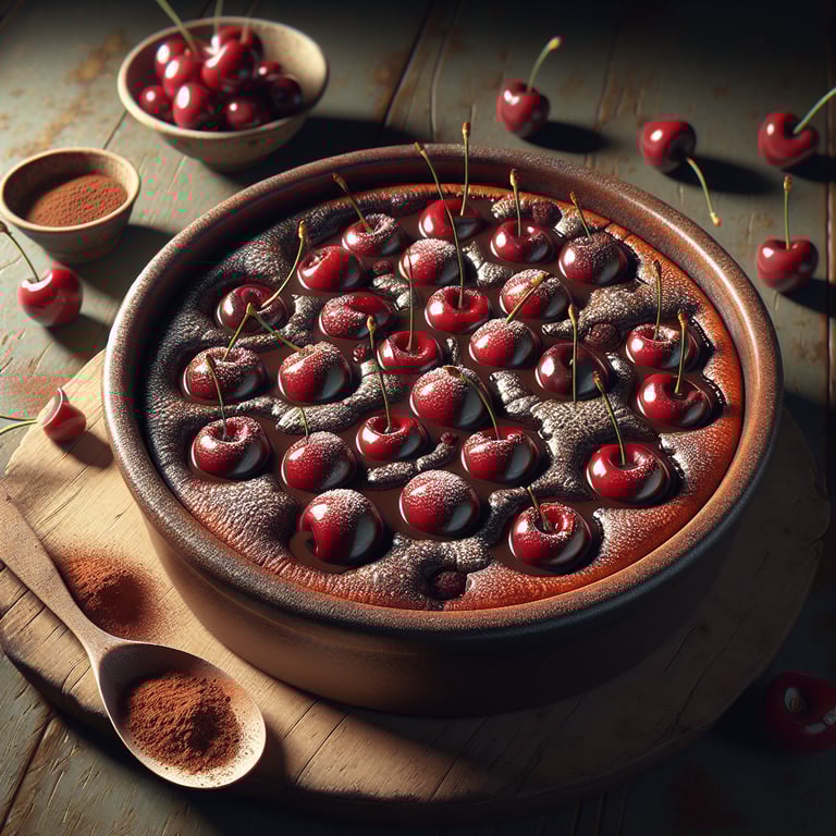 Cherry and Chocolate Clafoutis