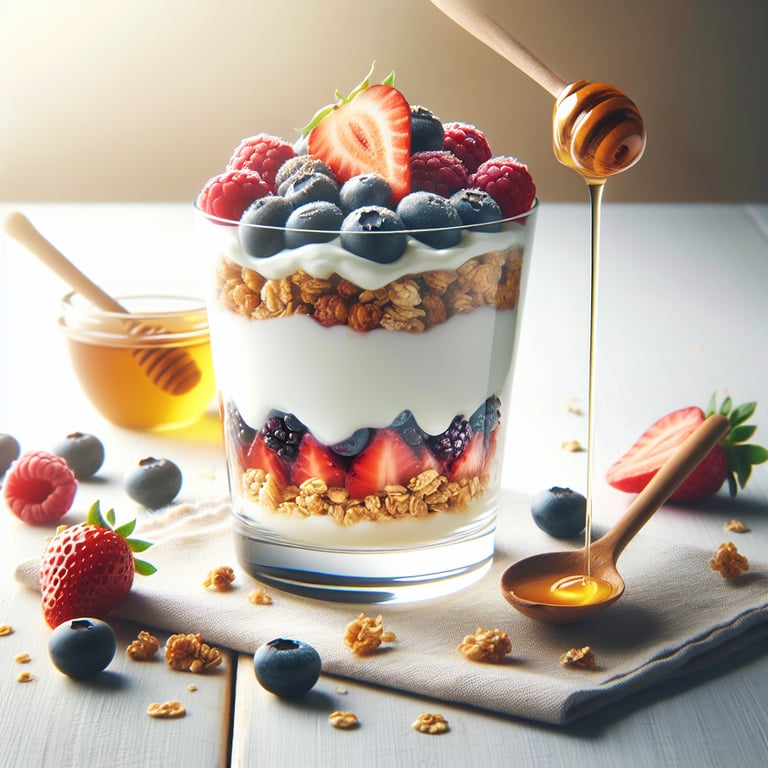 Greek Yogurt Parfait with Homemade Granola