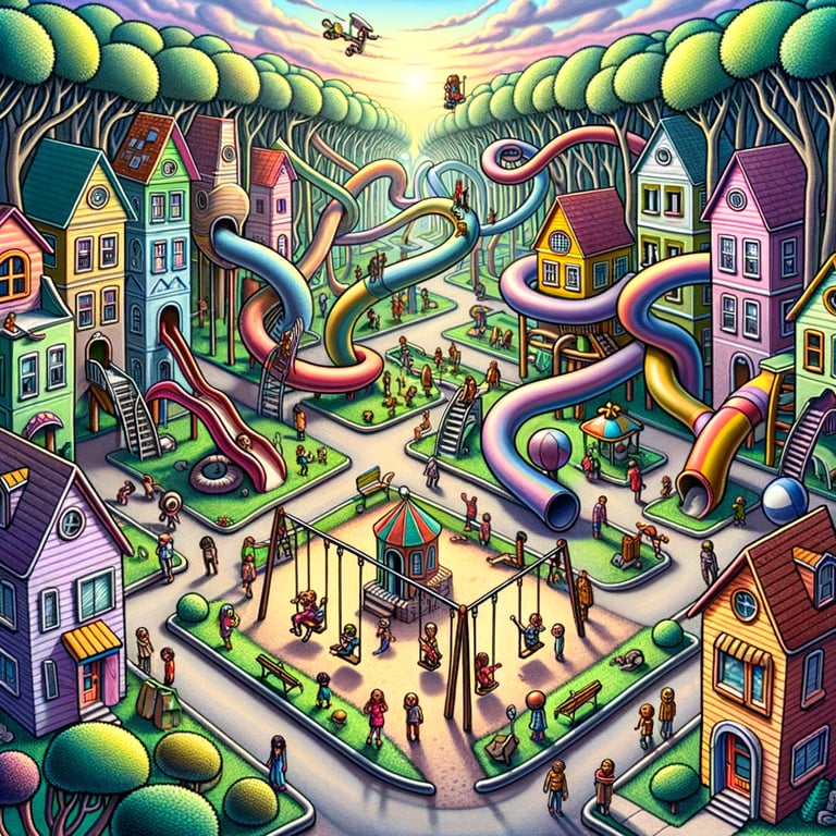 The Non-Euclidean Neighborhood