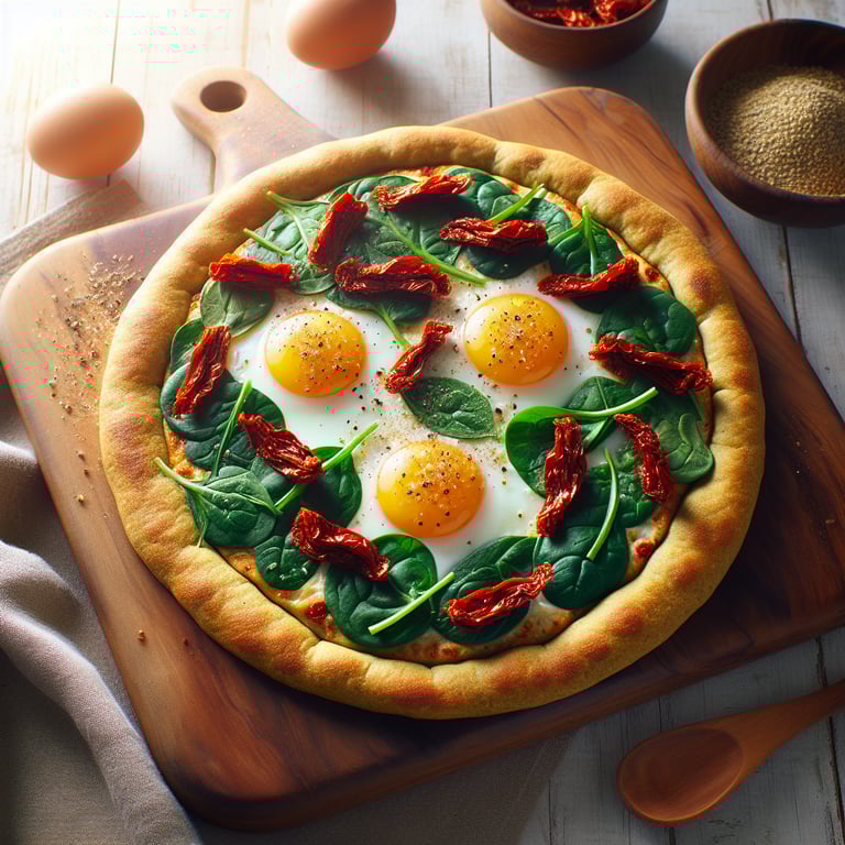 Chickpea Flour Breakfast Pizza