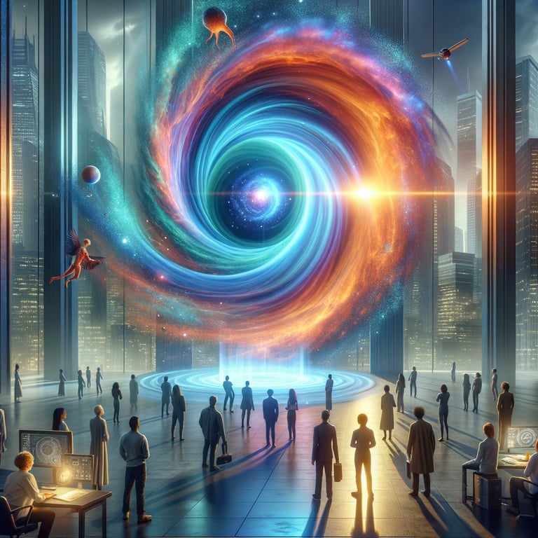 What if we could create portals to other worlds?