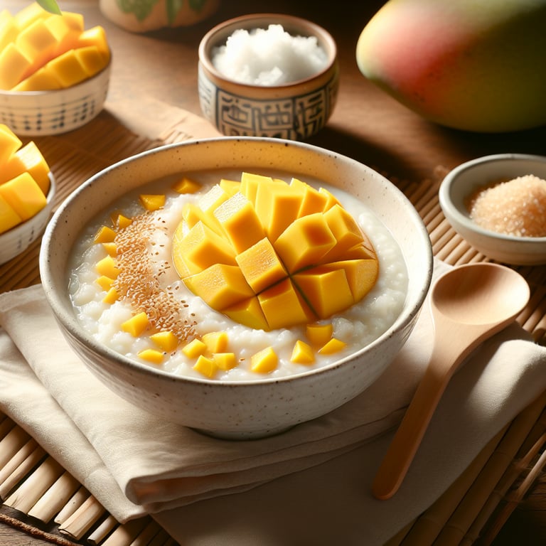 Mango and Sticky Rice Porridge