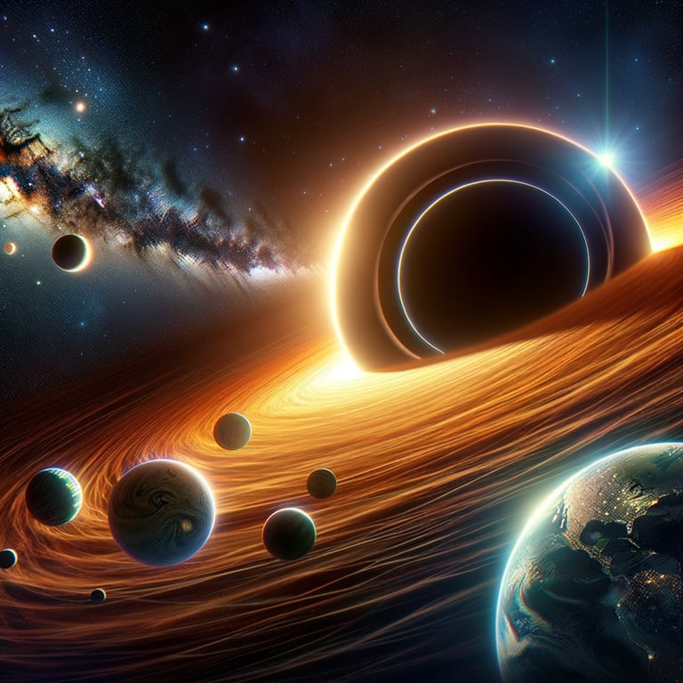 What if a black hole approached the solar system?