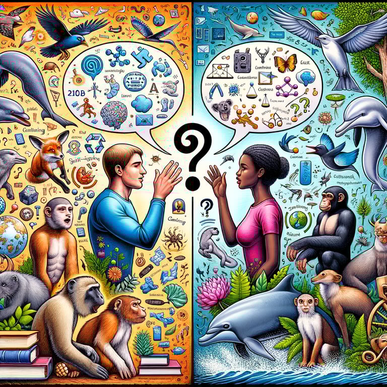 Why do humans rely on verbal language while other species do not?