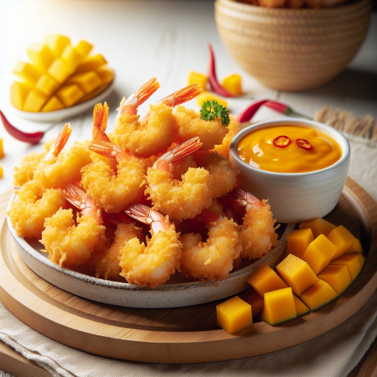 Coconut Shrimp with Spicy Mango Dipping Sauce