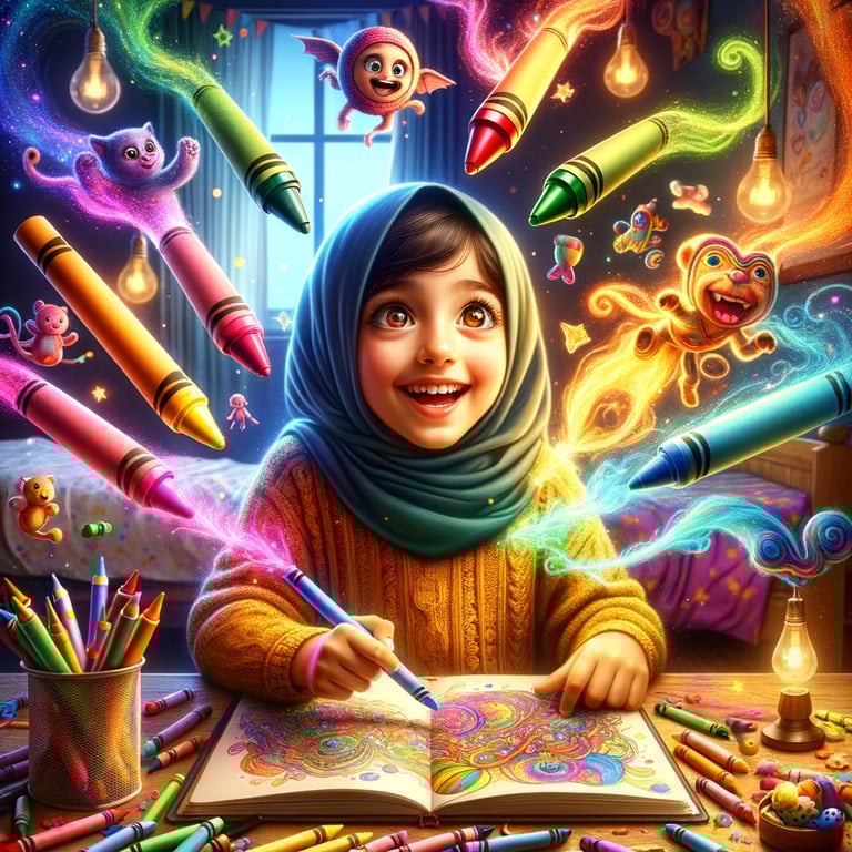 Lila's Living Crayons