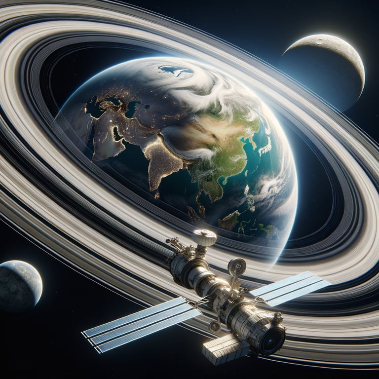 What if the Earth had rings like Saturn?