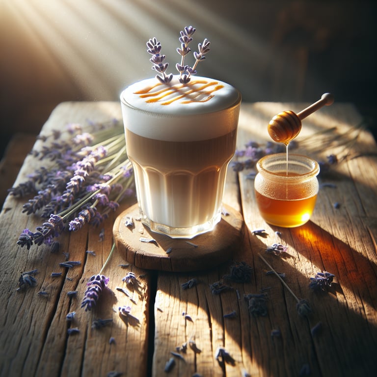 Honey Lavender Tea Latte