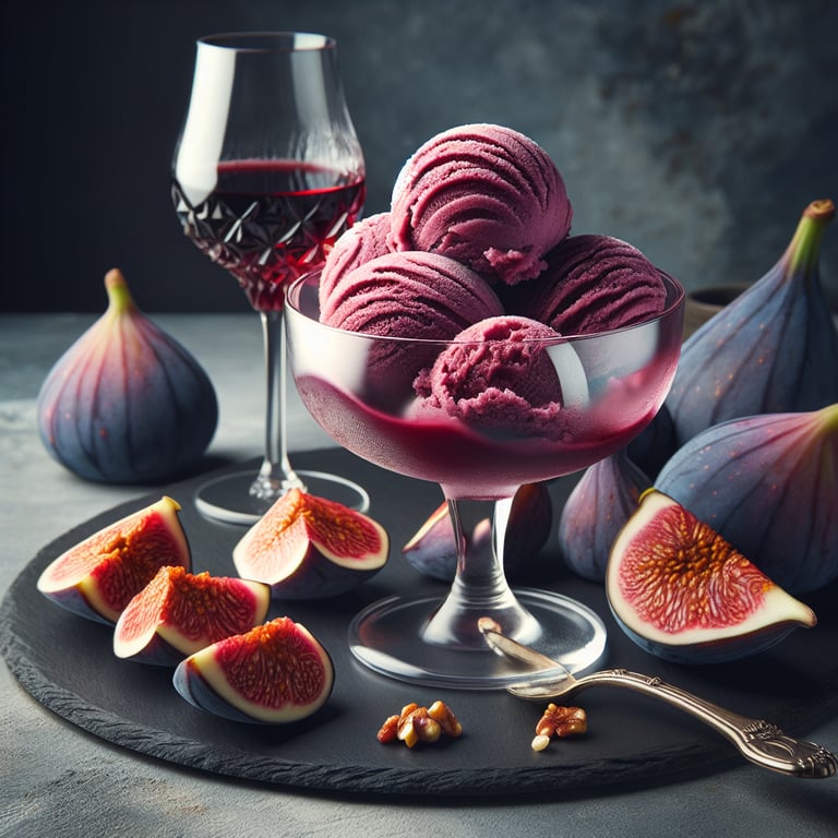 Fig and Port Wine Sorbet