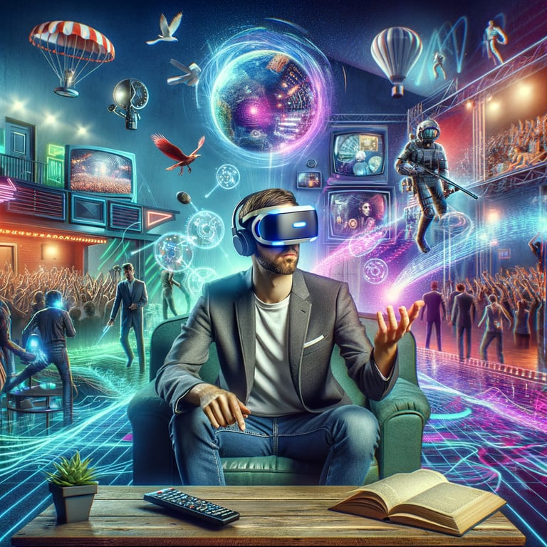 How would the entertainment industry change with fully immersive virtual reality experiences?