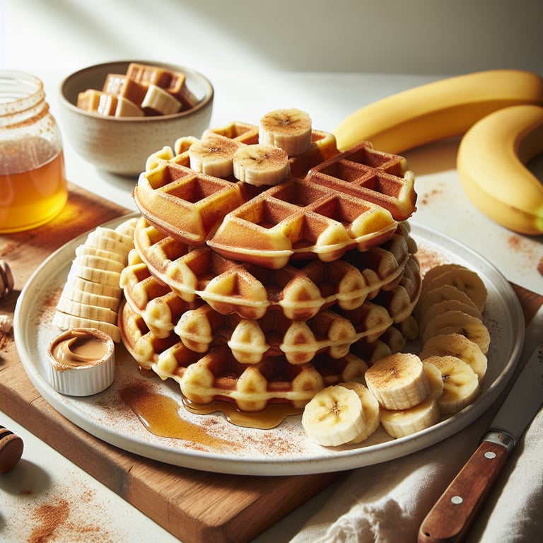 Banana Bread Waffles