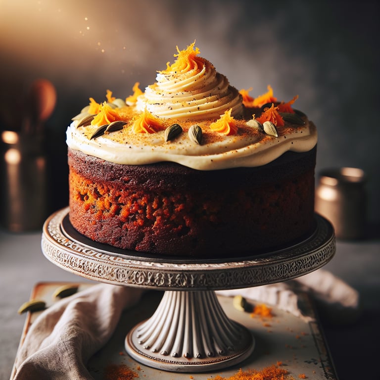 Cardamom Spiced Carrot Cake