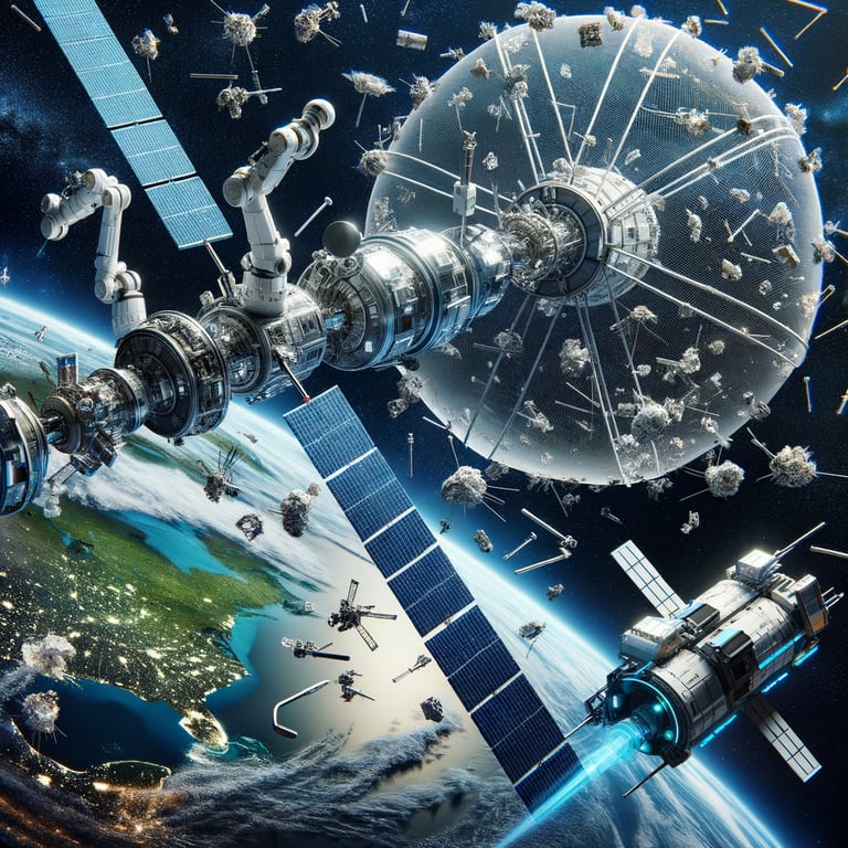 How could we permanently clean up space debris?